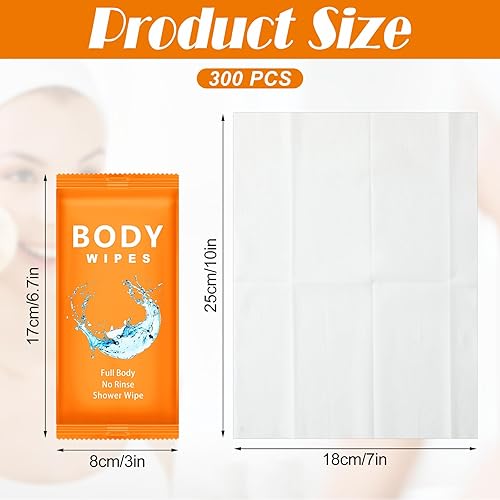 Miniatura 2 de Treela 300 toallitas de cuerpo grande, desodorante a granel, tamaño de viaje, suministros de paquete de cuidado de personas sin hogar, envueltos