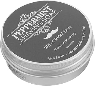 Outanaya Sabonete De Barba De Menta Sabonete De Barbear Masculino Sabonete De Barbear Para Casa Sabonete De Barbear Para Homens Sabonete De Barbear Para Viagem Sabonete De Barbear