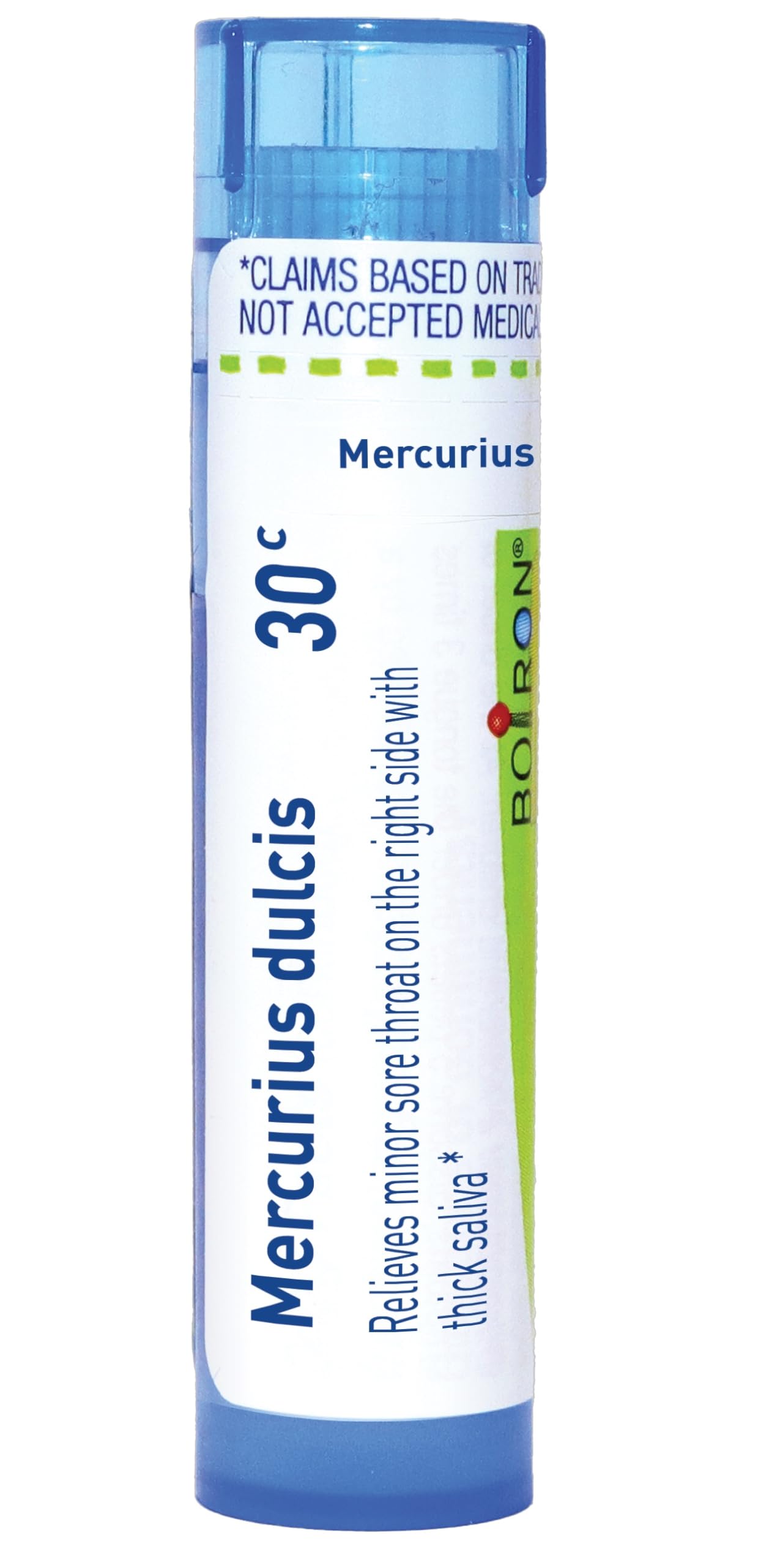 Mercurius Dulcis 30C for Minor Sore Throat on The Side with Thick Saliva - 80 Pellets