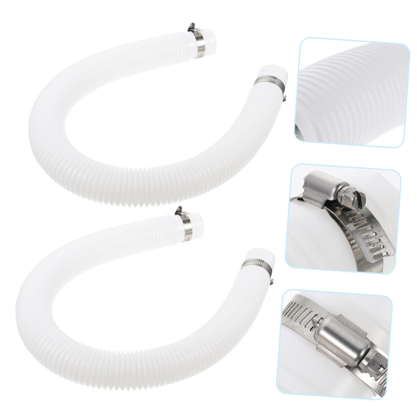 BESPORTBLE Manguera De Piscina Inflable De Repuesto Para Bomba, Compatible Piscina 300-1000 Galones, Doble Tubo Cuatro Conectores Para Mantenimiento y Filtrado