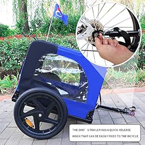 NicBex-Dog-Stroller-with-Folding-Frame-Pet-Stroller-16-Inch-Air-Wheel-Pet-Bike-Trailer-for-Dogs-Foldable-Bicycle-Pet-Trailer-Durable-Construction-Blue - Cucciolini Doodles   NicBex-Dog-Stroller-with-Folding-Frame-Pet-Stroller-16-Inch-Air-Wheel-Pet-Bike-Trailer-for-Dogs-Foldable-Bicycle-Pet-Trailer-Durable-Construction-Blue