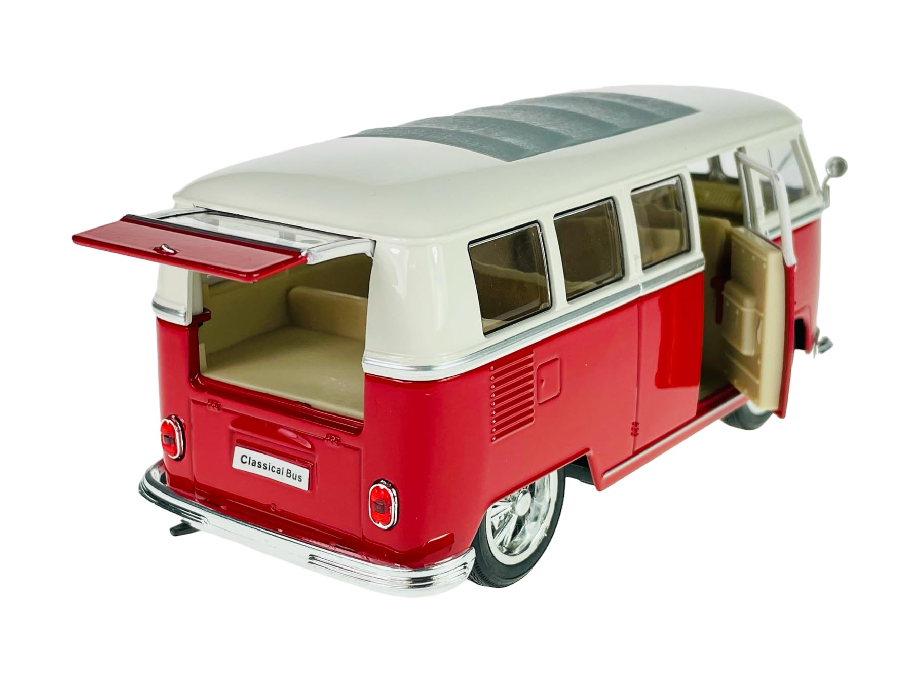 VW T1 BUS 1963 W/WINDSURF YELLOW/CREAM 1:24 Welly Auto