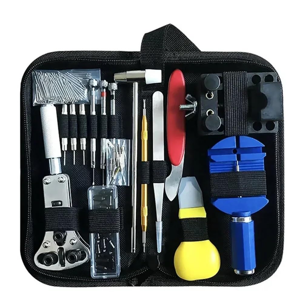 Llxgyd 147-piece Professional Watch Repair Tool Kit, Complete Watchmaker Set, With Watch Case Opener, Band Link Remover Tools, For Diy Watch Service & Clock Repair