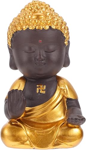 Garneck 1pc Buddha Statue Decoration Home Decoration Home Decorations Mini Figurine Sleeping Buddha Figurine Baby Buda Figurine Car Dashboard Decor