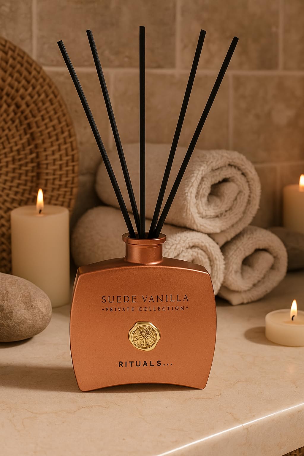 Rituals Luxuriöse Mini-Duftstäbchen aus Wildleder, Vanille, Privatsammlung, Heimdekoration, 97,6 ml