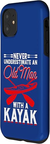 Miniatura 2 de iPhone 11 nunca subestimes a un anciano con un kayak - divertido estuche de kayak