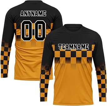 Custom Long-Sleeve Motocross Jersey, Personalized Racing Jersey Powersports Tops Dirt Bike Team Shirts