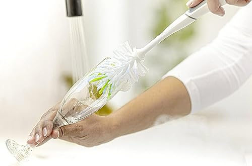 Miniatura 8 de Scotch-Brite Cepillo para botellas de vidrio y agua, cerdas de larga duración, seguro en múltiples tipos de botellas de agua, biberones, jarrones y