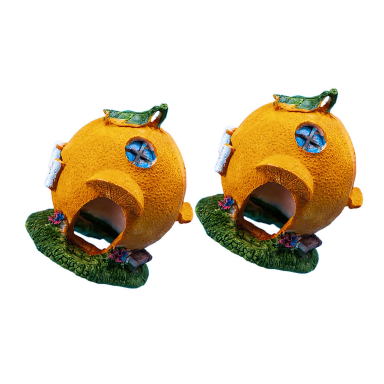 BESTonZON Resin Reptile Climbing Hide Lizard Gecko Hideout House Tortoise Turtle Aquarium Decor Multi-Functional Reptile Accessories Habitat