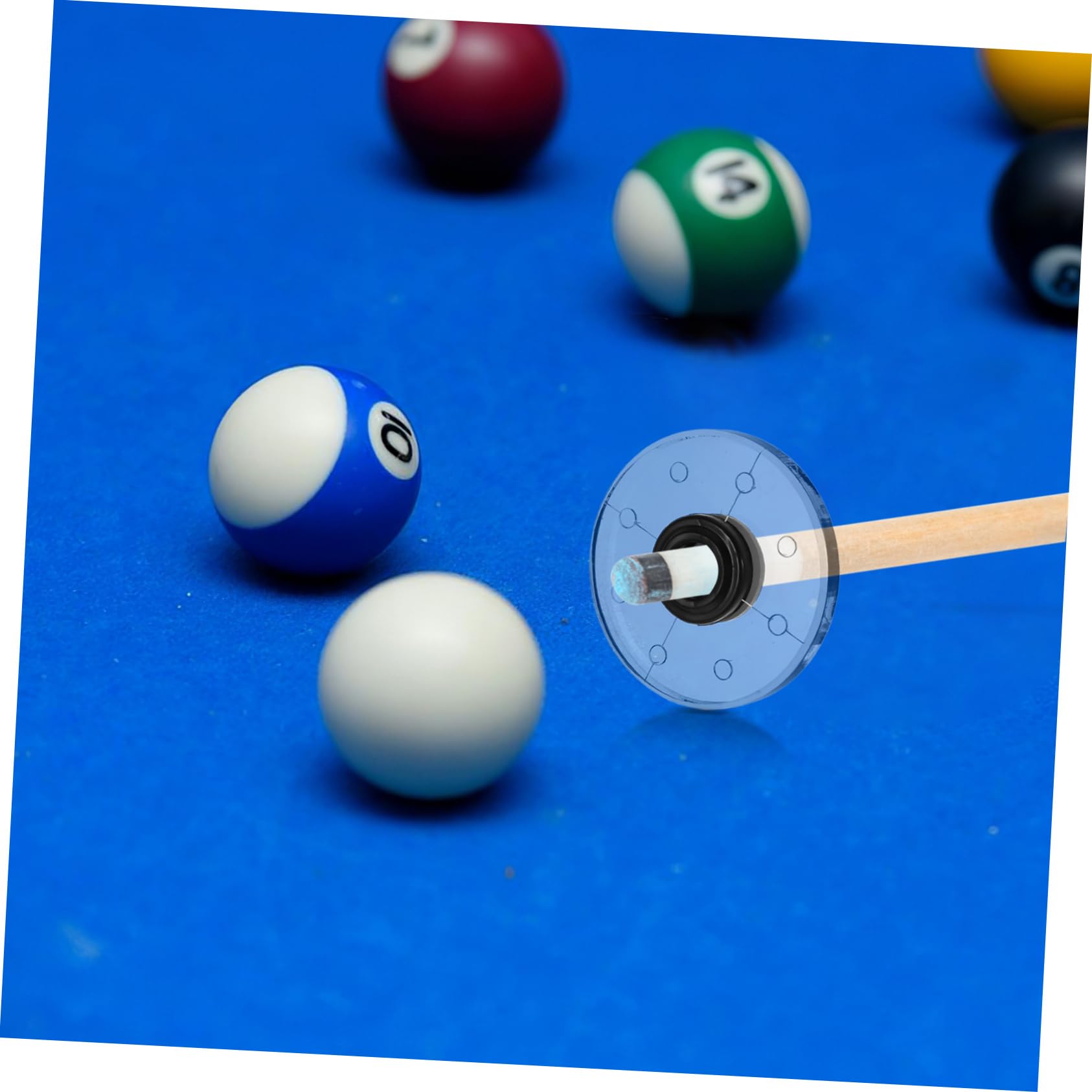 Outil D’Entraînement Billard – Balle De Pratique En Acrylique Avec Base Transparente Pour Visée Et Précision Des Coups