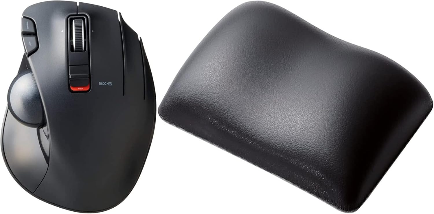 EXG Trackball Mouse, 2.4GHz Wireless, Thumb Control