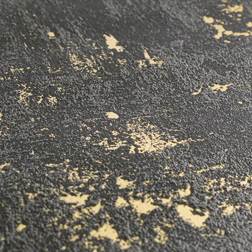 A.S. Création Non-Woven Wallpaper Blooming Wallpaper with Vintage Effect Black Gold 230782 2307-82, 10.05 m x 53 cm - Image 3