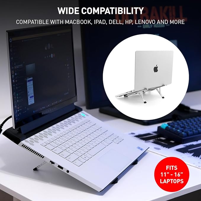 Soporte para portátil NSMO ajustable de aluminio, 5 niveles miniatura 6