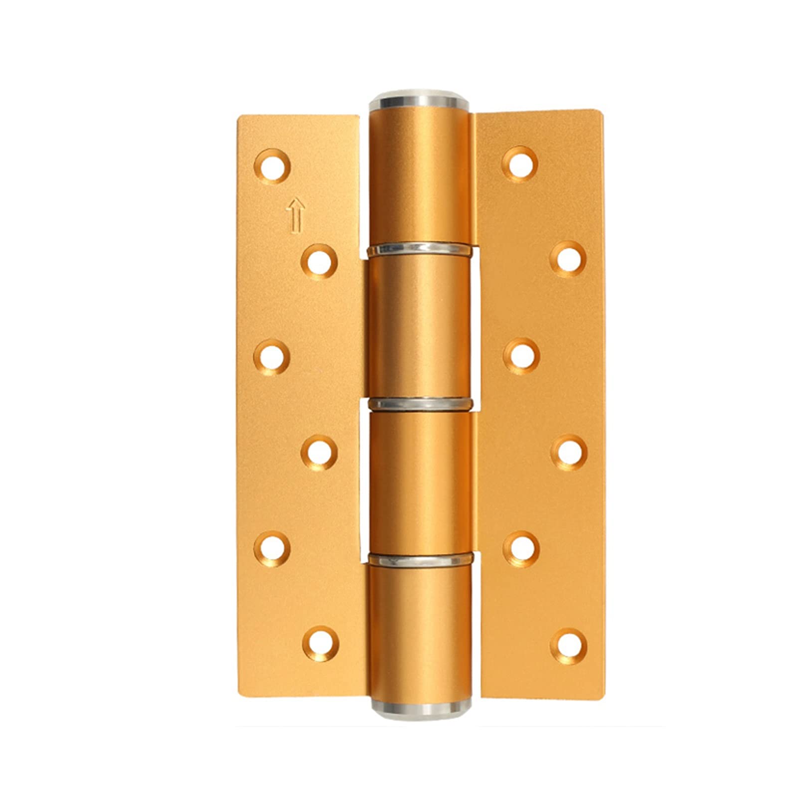 Hydraulic Silent Invisible Door Hinge, Automatic Concealed Door Spring Buffer Damping Door Closer Hinge(Gold)