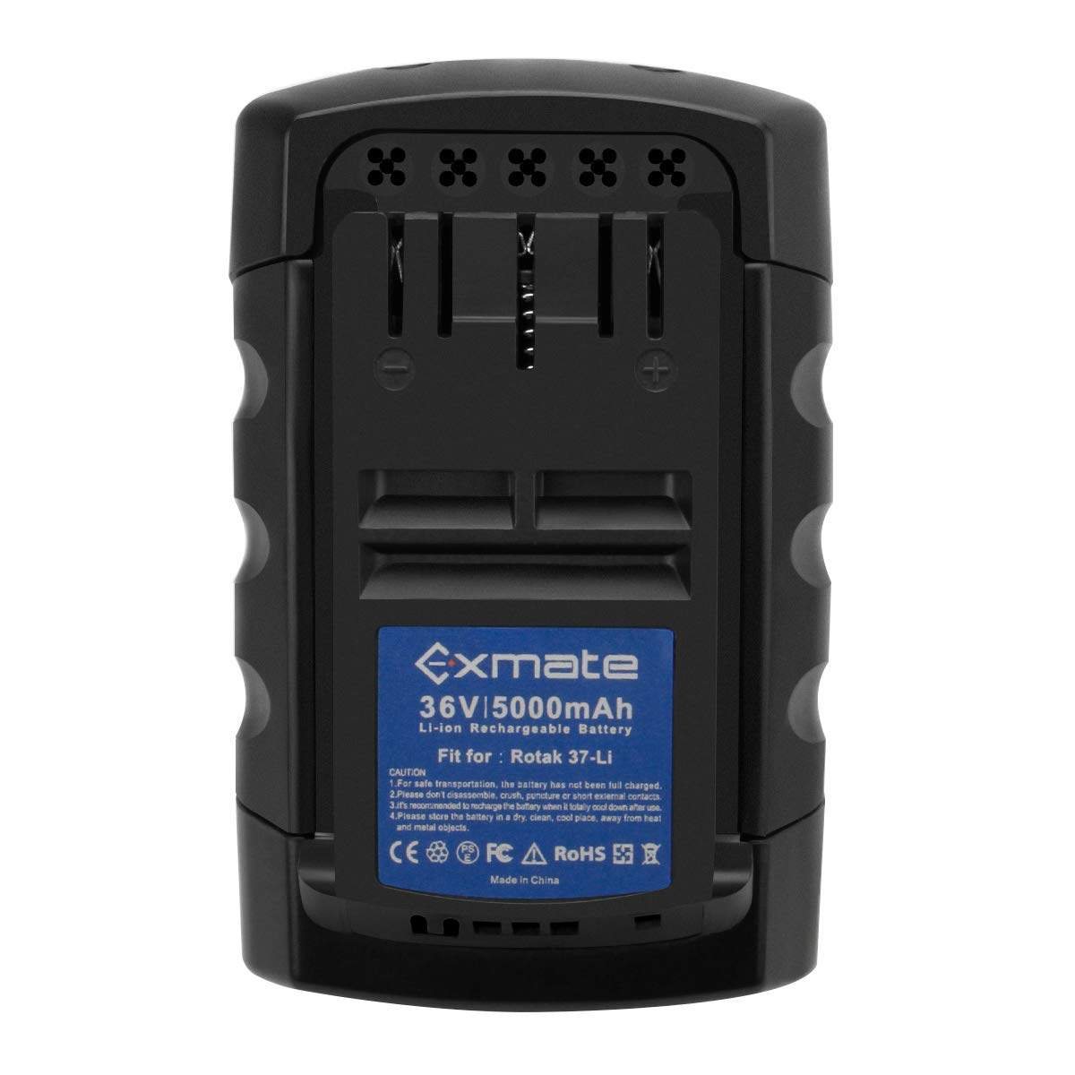 Exmate litio Batteria per Bosch Rotak 32 LI, 34 LI, 37 LI, 43 LI Batteria del tosaerba 36V 5000mAh