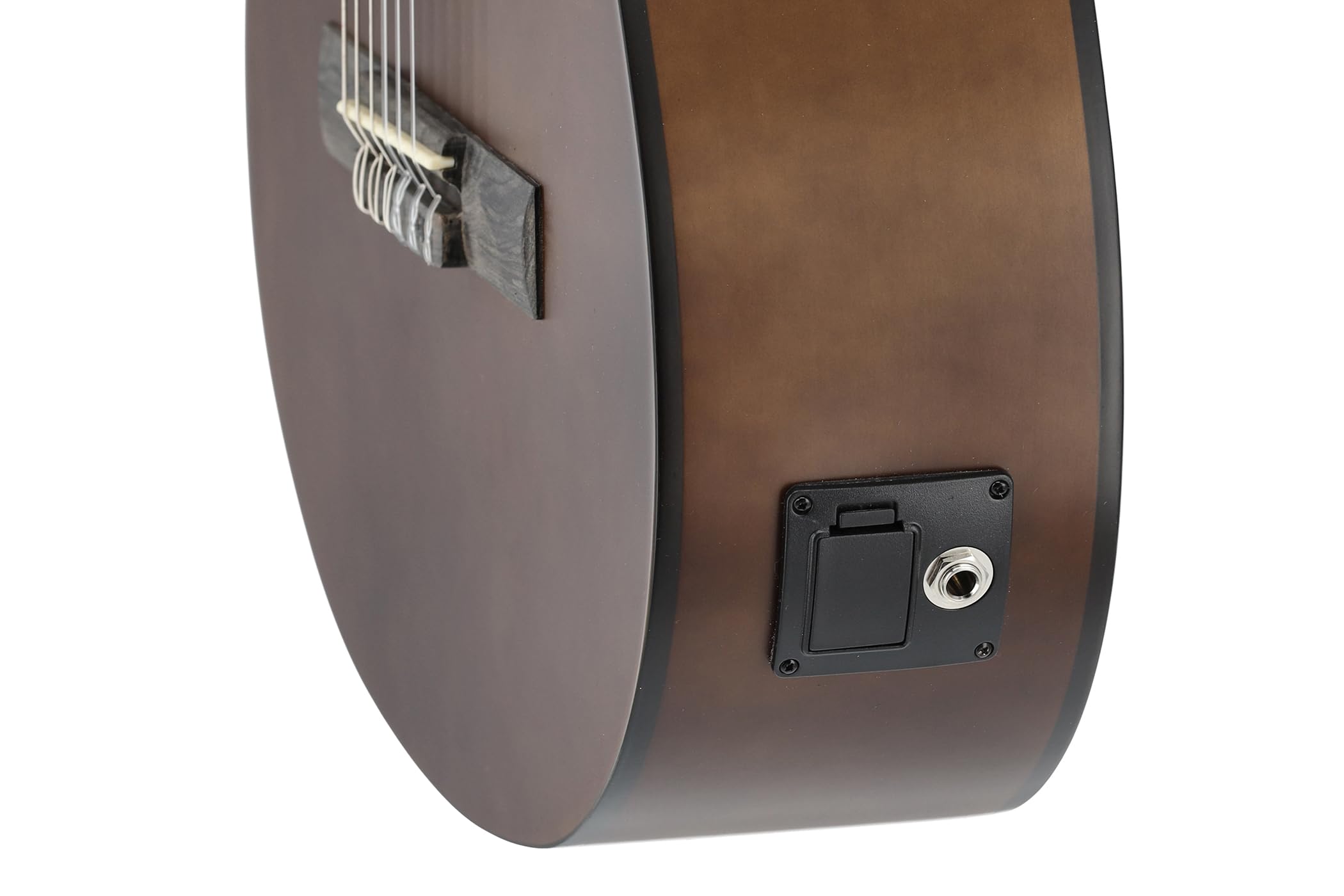 GEWA Chitarra Classica E-Acustica Basic 4/4 Corpo Tiglio Pickup EQ Accordatore Cutaway Noce