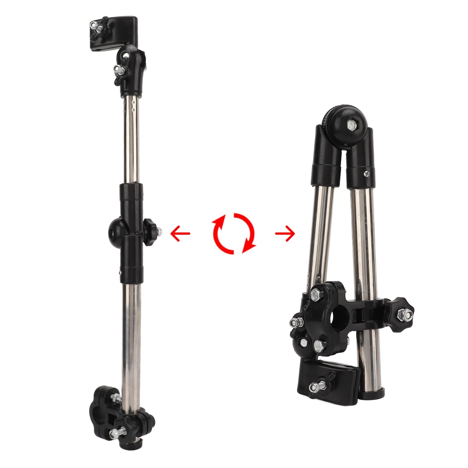 Soporte de Montaje de Paraguas Ajustable - Soporte de Barra de Paraguas de Bicicleta Manillar de Extensión de Soporte de Paraguas para Cochecito de bebé Cochecito Cochecito Scooter