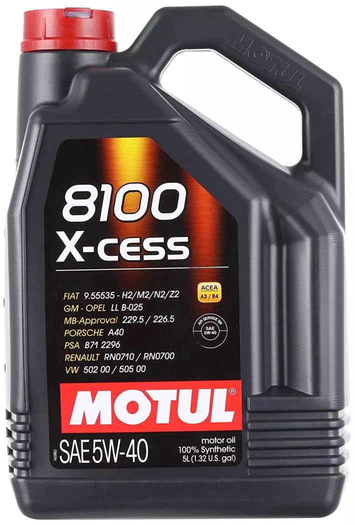 Motul 102870 - Aceite de motor 8100 X-cess (5W40, 5L)