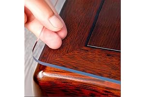 OstepDecor Clear Glass Table Top Protector - Protect Your Table from Scratches & Spills