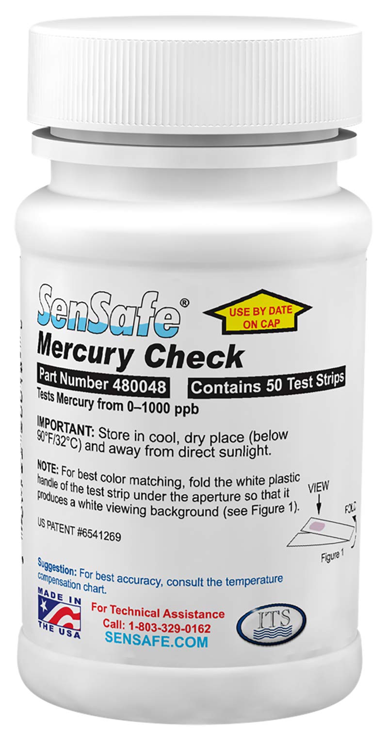 Industrial Test Systems WaterWorks 480048 Mercury Check, 2 Minutes and 30 Seconds Test Time, 50-1000 ppb Range (Bottle of 50)-image-22