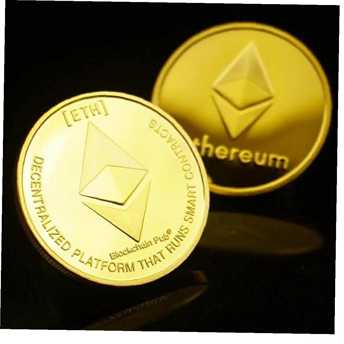 Amazon.co.jp: 記念コイン イーサリアム きねんコイン コイン お土産 コレクション 記念硬貨 アクリルケース付き ギフト : ホビー