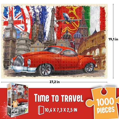 RONDA Europe Classics 3-Pack Rompecabezas de 1000 Piezas para Adultos | 3 monumentos icónicos europeos, imagen de referencia QR, piezas de corte de precisión, arte inspirado en viajes, diseños para exhibir miniatura 5