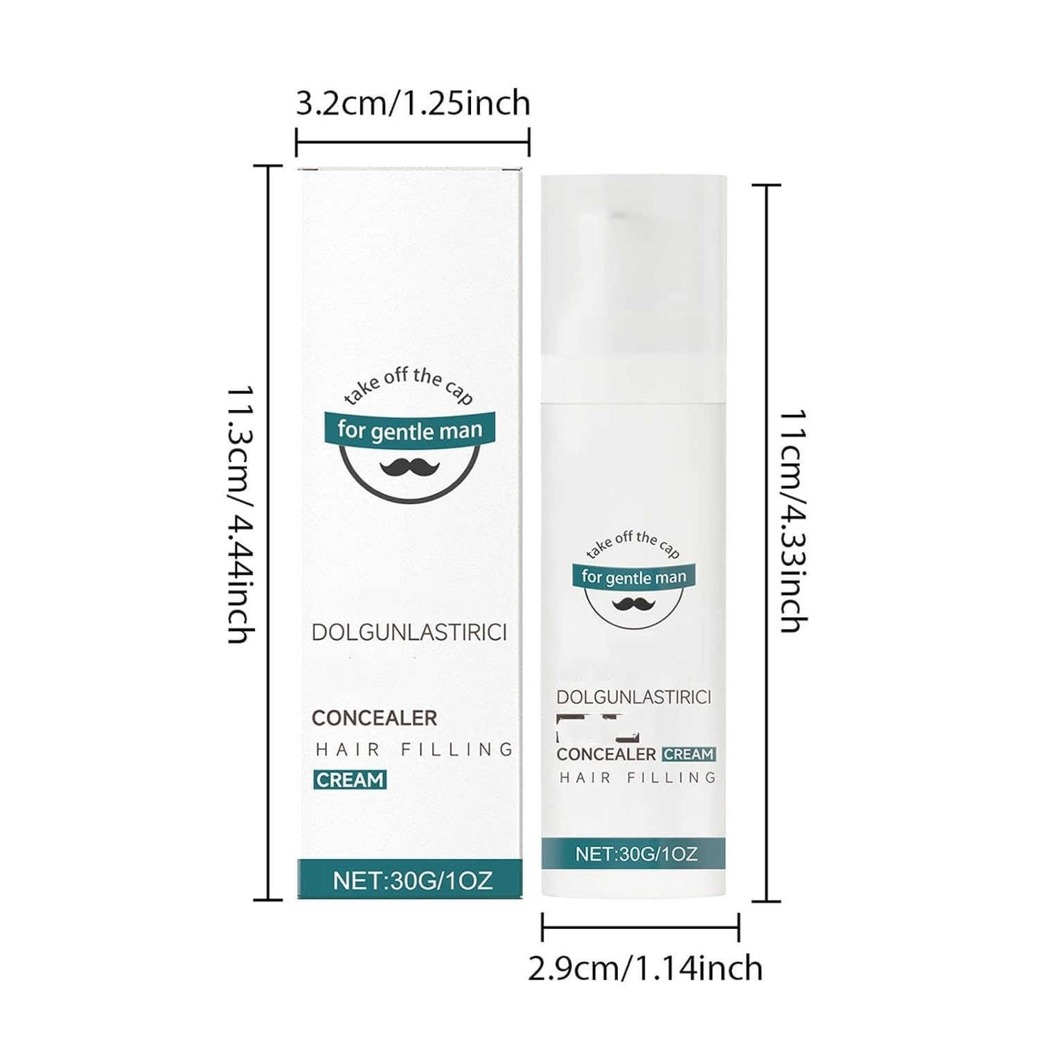Crème anti-cernes, soin capillaire quotidien, cache les zones chauves, couvre les zones clairsemées en quelques secondes, modifie la texture du cuir chevelu et masque les démarcations.