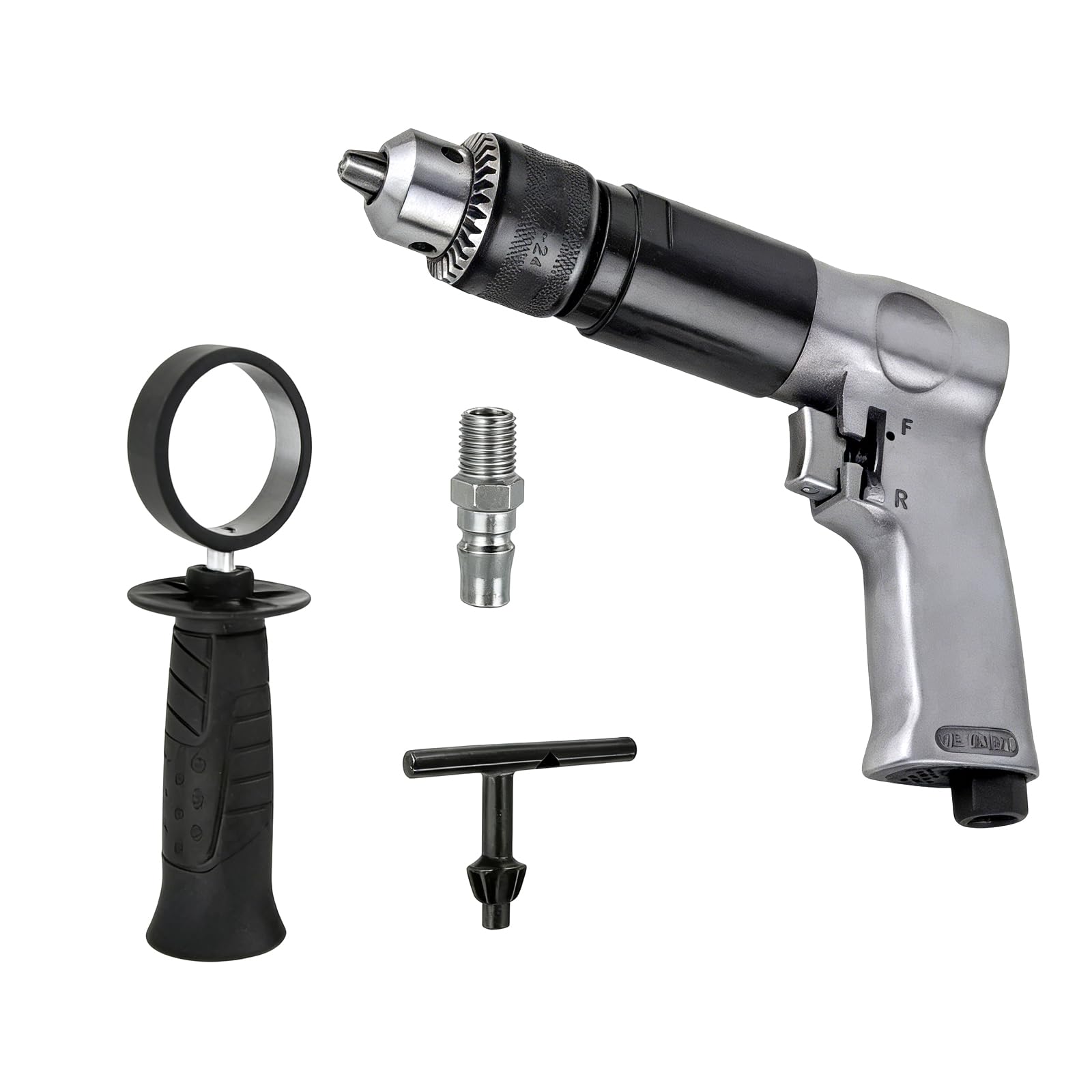 Geavonyg 13Mm Reversible Air Drill 3 / 8Inch / 1 / 2Inch High Speed Pneumatic Reversible Rotation Tool For Hole Drilling Industrial Air