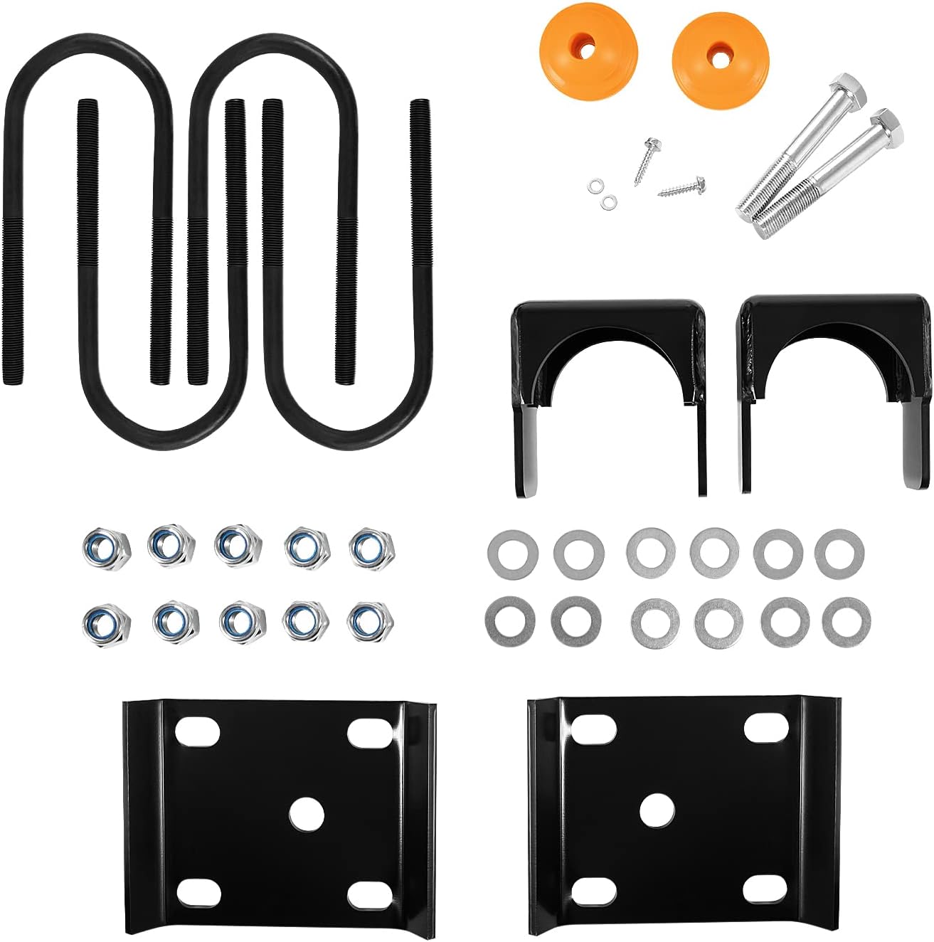 6" Rear Axle Flip Kit Pickup Truck Lowering Drop Kit for Chevy Silverado C1500 & GMC C1500 Half-Ton Trucks 1988-1998
