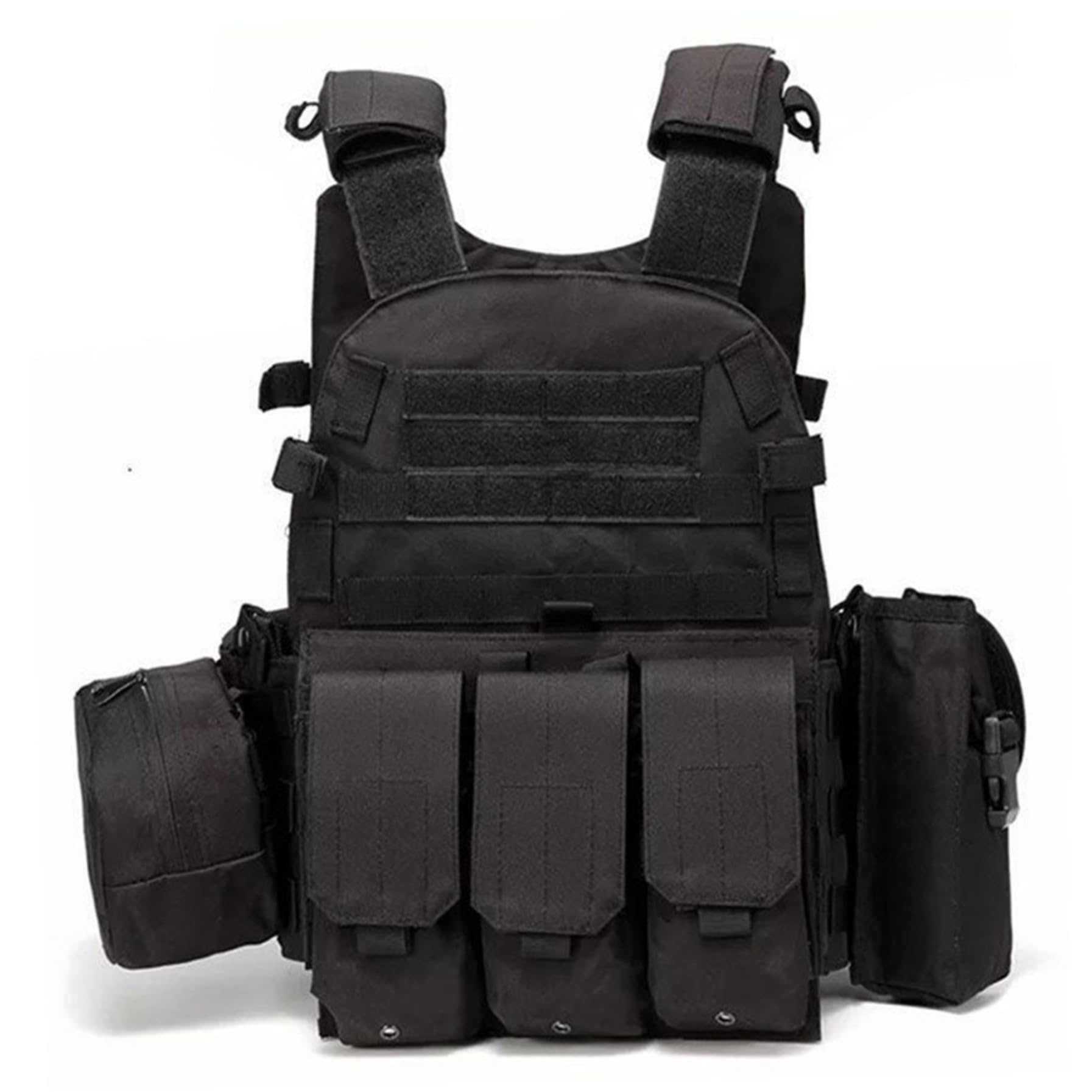 Chaleco Airsoft MOLLE Multifuncional, Portador de Placa Transpirable Ajustable para Seguridad de Entrenamiento al Aire Libre de Paintball