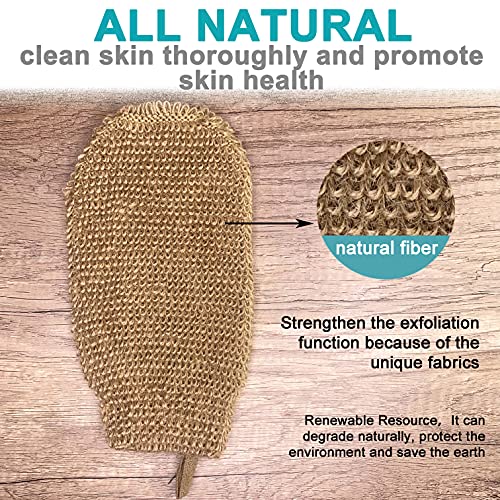 Mr.Cui'Shop HM-TZ-1-2 Pcs/Set Large Natural Exfoliating Hemp Back Scrubber thumb #1