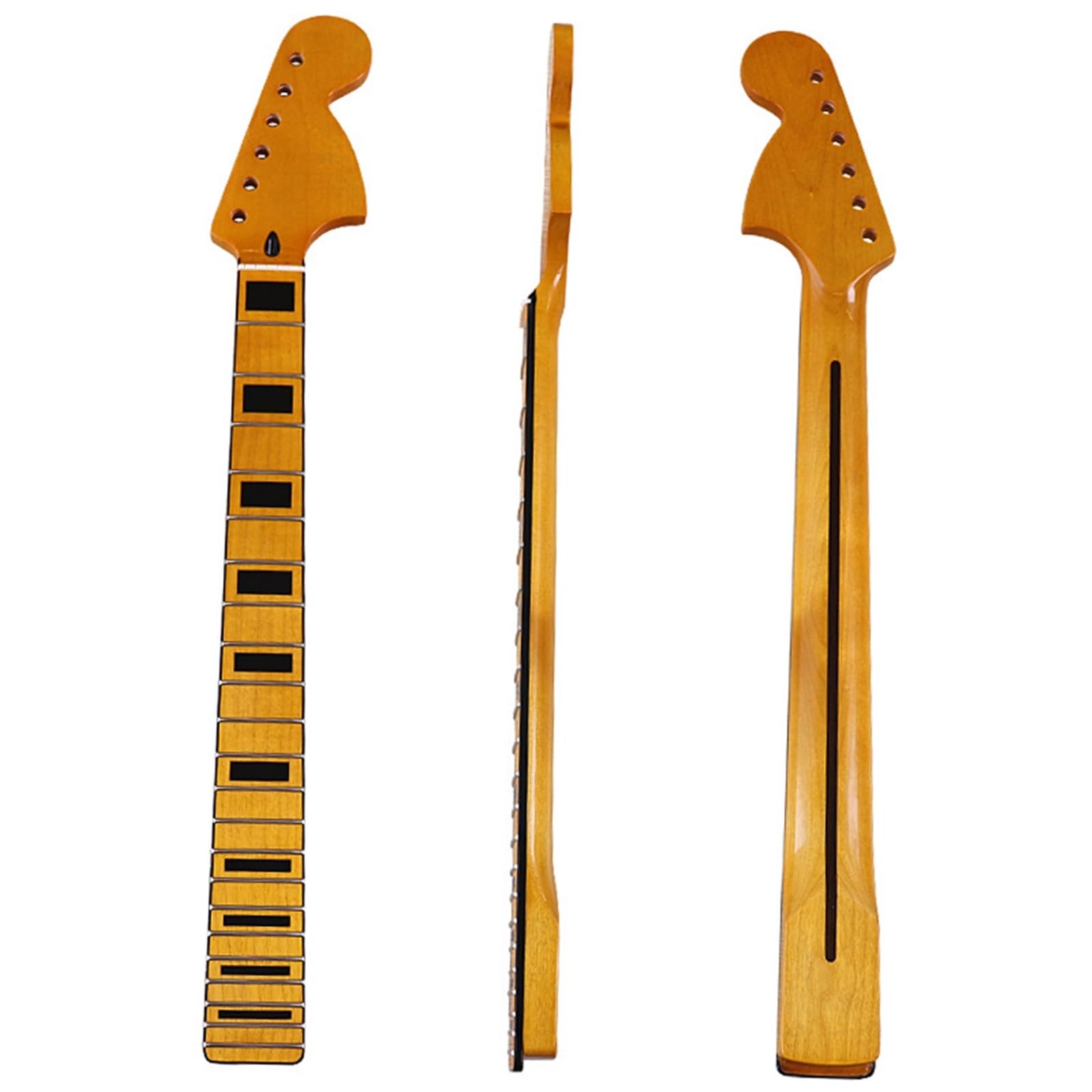 Guitar Neck Set 22 Fret Bound Glossy Maple Neck Suitable For ST Electric Guitar DIY Accessories
