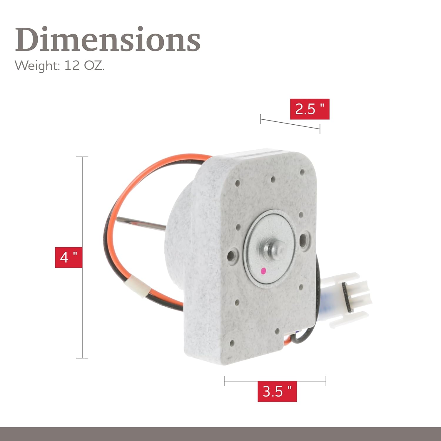 Replacement for GE/Hotpoint Refrigerator Evaporator Fan Motor - WR60X10257, WR60X10129, PS1766252, AP4318644 - for DIY Home Kitchen Fix