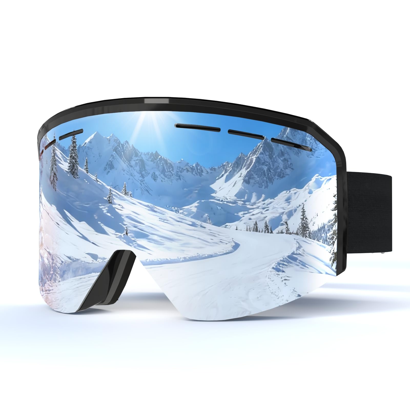 JQF Gear Ski Goggles Winter Snow Snowboard Goggles for Men Women Adult Anti Fog OTG Skiing Snowboarding Goggles