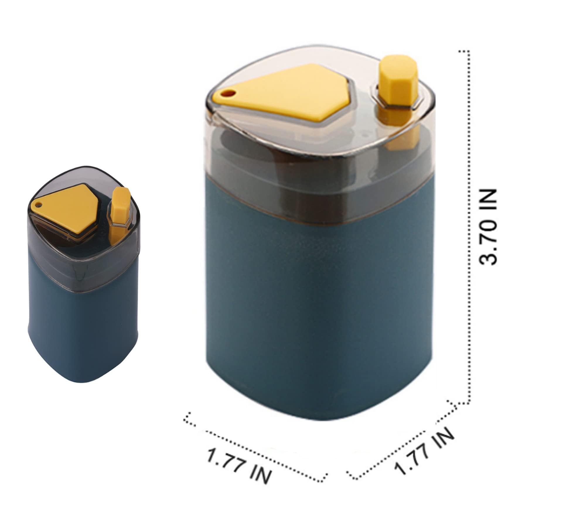 SYART Pop-Up Toothpick Holder Dispenser Automatic Toothpick Dispenser for Kitchen Restaurant Thickening Toothpicks for Appetizers Toothpick Storage Box (blue), 3.82 x 2.24 x 2.2 inches