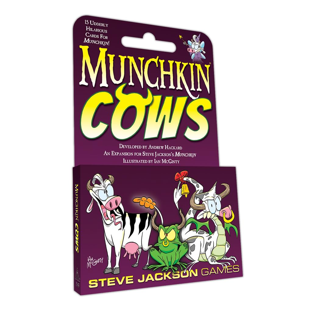 Steve Jackson Games | Munchkin Cows | Fast-Paced Card Game Expansion for 3 to 6 Players | Ages 10 and Up | English
