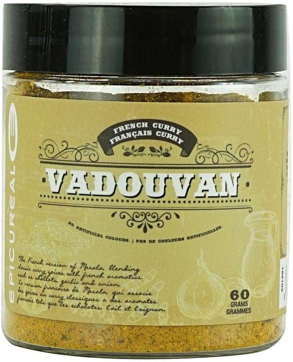 Epicureal Premium French Vadouvan Curry Spice - 60g (2.12oz) | Indian Curry Powder Blend With Aromatics