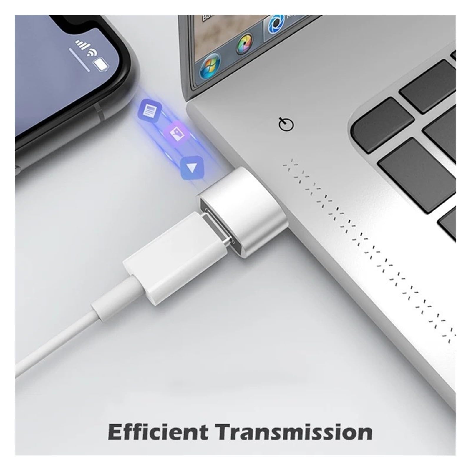 USB C OTG Adapter Type C Male to Female Converter for Mobile Phone Tablet(Gold)