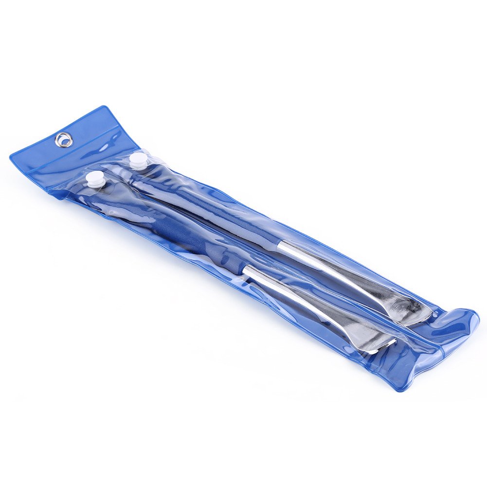 2Pcs Lever Tool Tool Cucchiaio in acciaio al carbonio Leva ruota cucchiaio kit di strumenti di riparazione per moto Bike Tire Changing