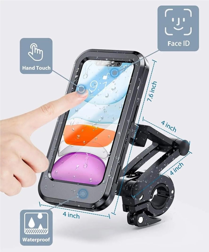 Supporto Telefono Impermeabile Bici Moto Universale Manubrio Accessori Ciclismo