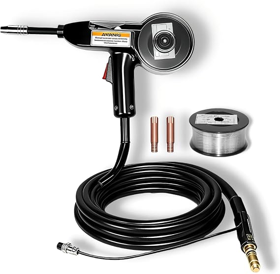 Weldpro 130A Aluminum Spool Gun, 15 FT MIG Welding Torch For Weldpro MIG210LCD Omni 210 MIG155GD, Welding Gun For Aluminum Welding
