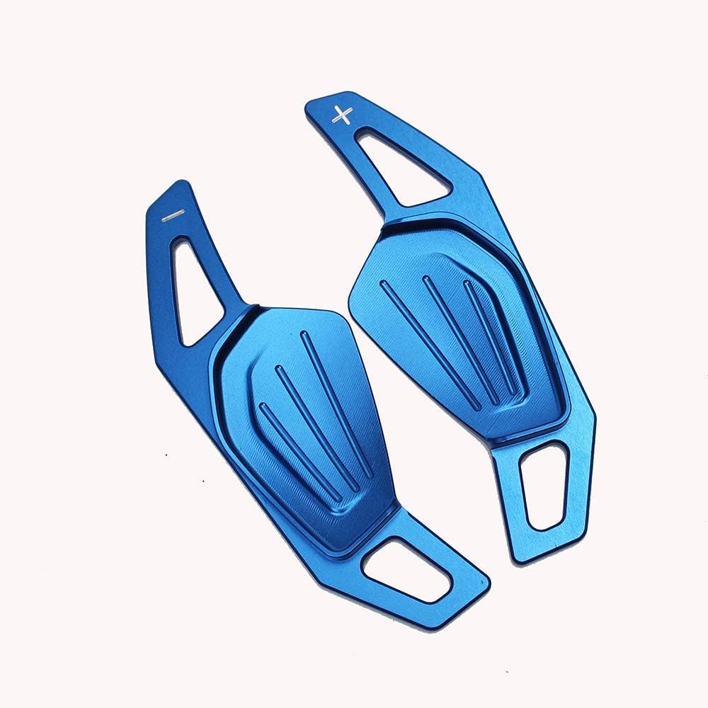 Car Shift Paddle Blade For Octavia A8 MK4 ENYAQ IV RS VRS 2021 Karoq Kodiaq,Car Steering Wheel Shift Paddles Shifter Trim Kit,B-Blue