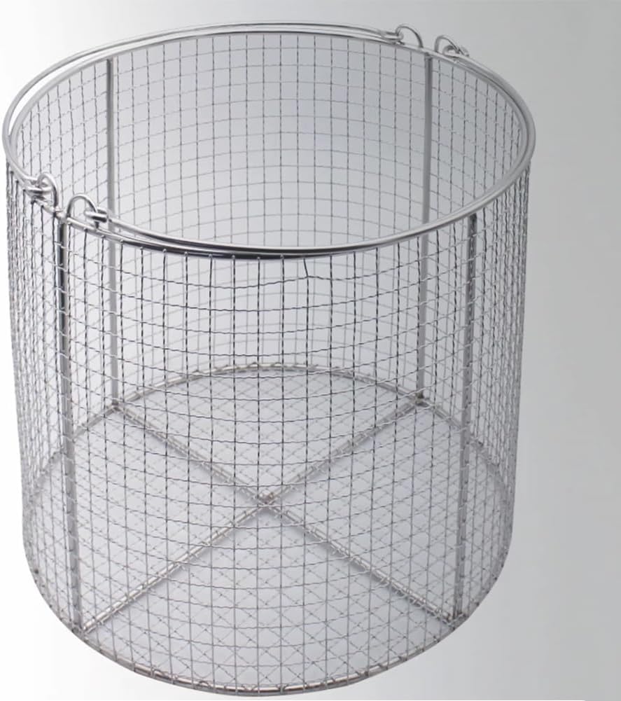 taca do sterylizacji instrumentów Okrągły kosz do sterylizacji narzędzi, siatka ze stali nierdzewnej, czyszczenie w wysokiej temperaturze(25 * 25cm)