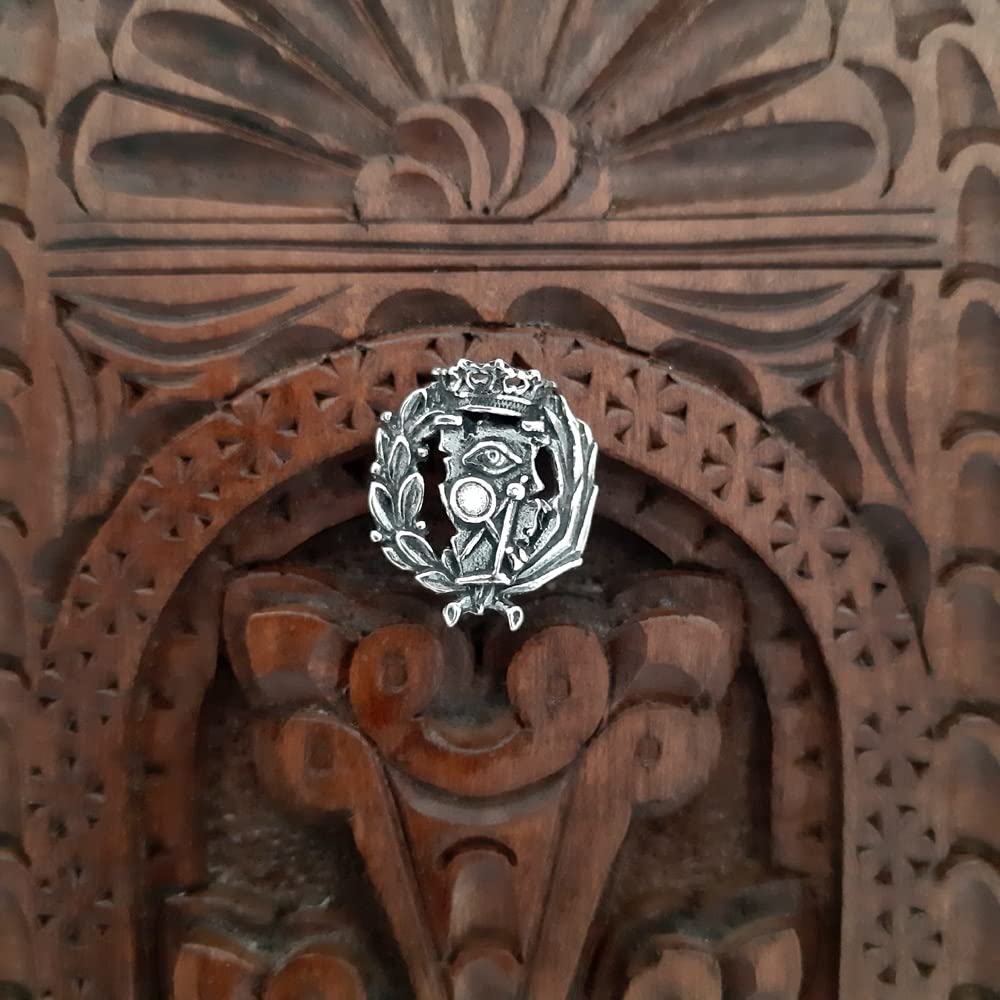 Insignia Profesional de Ciencias Exactas Pin para Hombre Mujer en Plata 925 con Caja para Regalo
