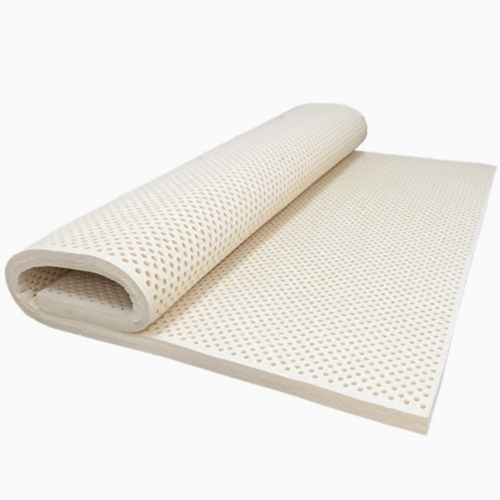 Natural Latex Mattress Topper - Medium Firmness -2 3 4 5 Inch - for Cool Sleep Pressure Relief