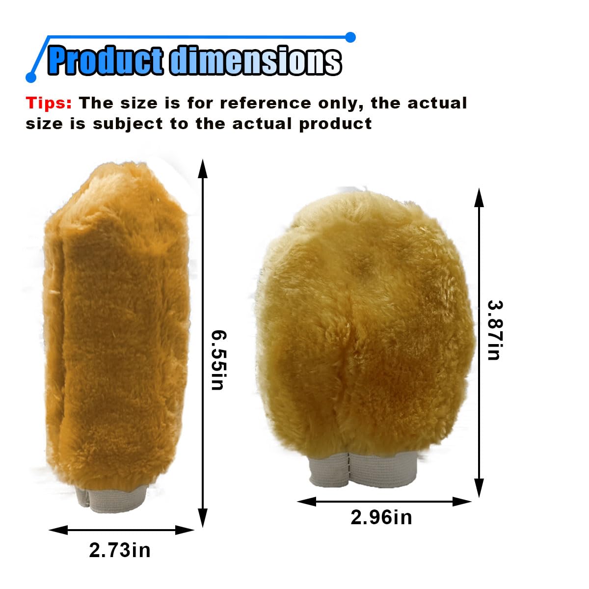 2PCS Plush Car Gear Shift Knob Cover Handbrake Cover Soft Fluffy Shift Knob Brake Handle Protector Universal Car — view 2