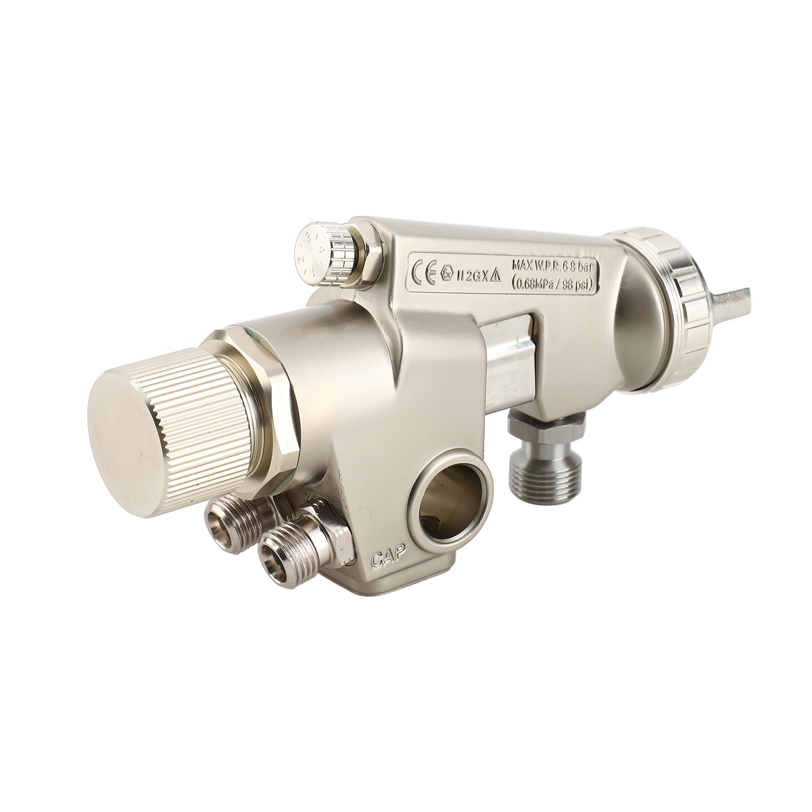 Haofy Industrieller Automatischer Ölfarbensprüher, Edelstahldüse. Effizientes Automatisches Sprühwerkzeug für Holzbearbeitungsmalerei. Hergestellt aus Aluminiumlegierung und Edelstahl (SILVER #-3)