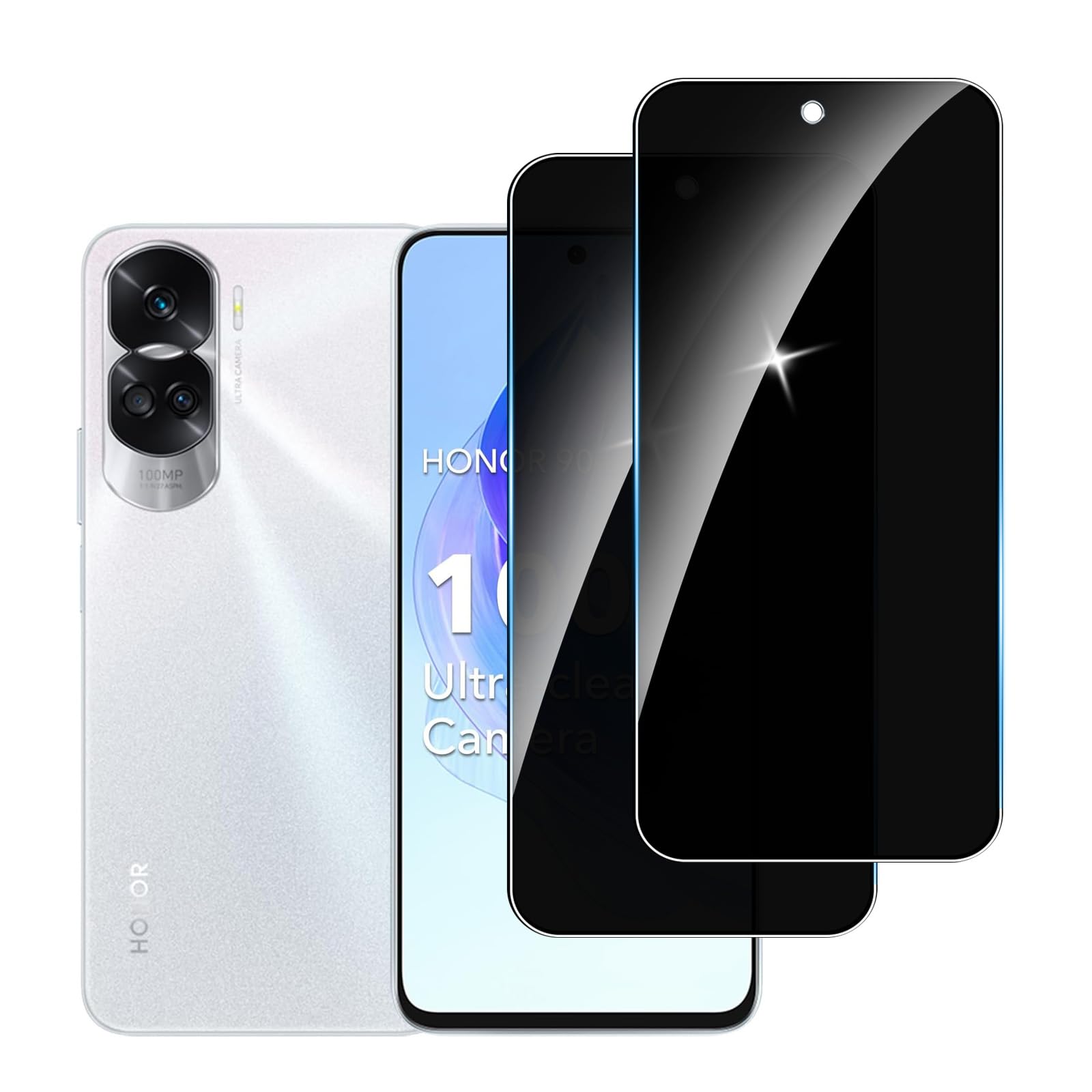 2 Pezzi Con Kit Pulizia IQShield Vetro Temperato Per Honor Magic 5 Lite, 2 Pezzi HD Vetro Temperato Honor Magic 5 Lite