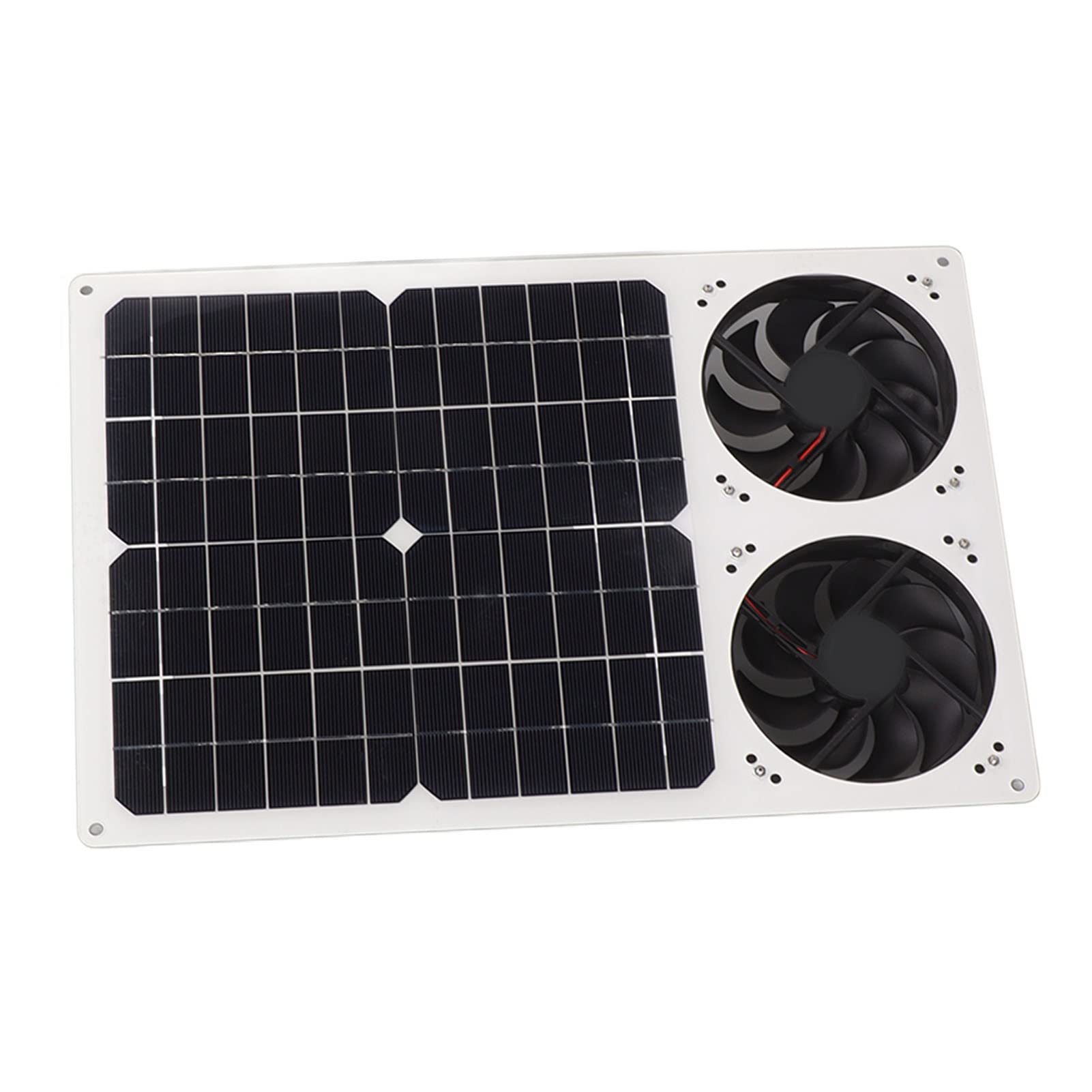 Kit Doppia Ventola Ad Energia Solare Ventilazione Ad Alta Efficienza per Capannoni Serre Pollai Ventilatori di Scarico da 40 W 6"