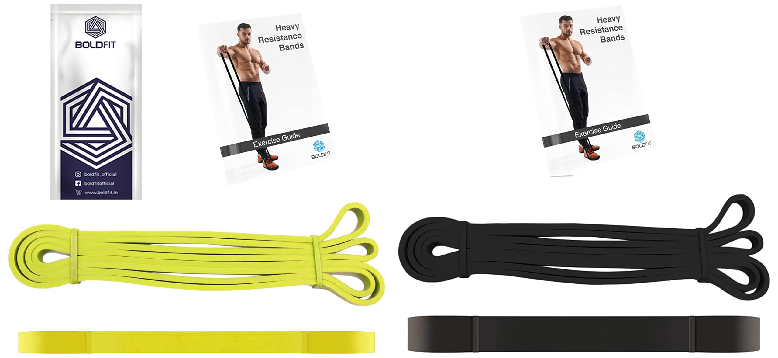Boldfit - Latex Resistance Bands (Set of 4) - 3 to 40 kg (B09HPSLNZK) Amazon Price History, Amazon Price Tracker